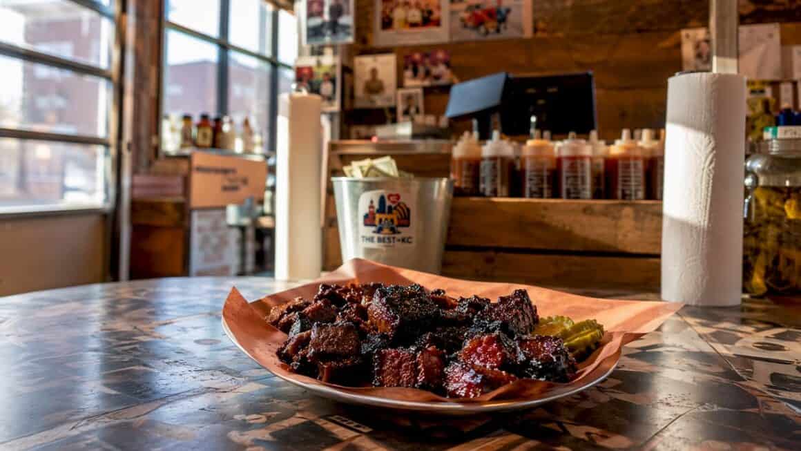 Plate of burnt ends at Joe's Kansas City Bar-B-Que