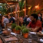 Empty artisanal dining table in trendy KC restaurant