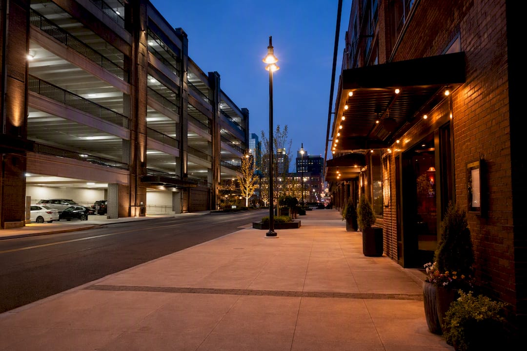 Downtown parking garage near Kansas City nightlife