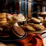 Assorted cookies in a Kansas City bakery case