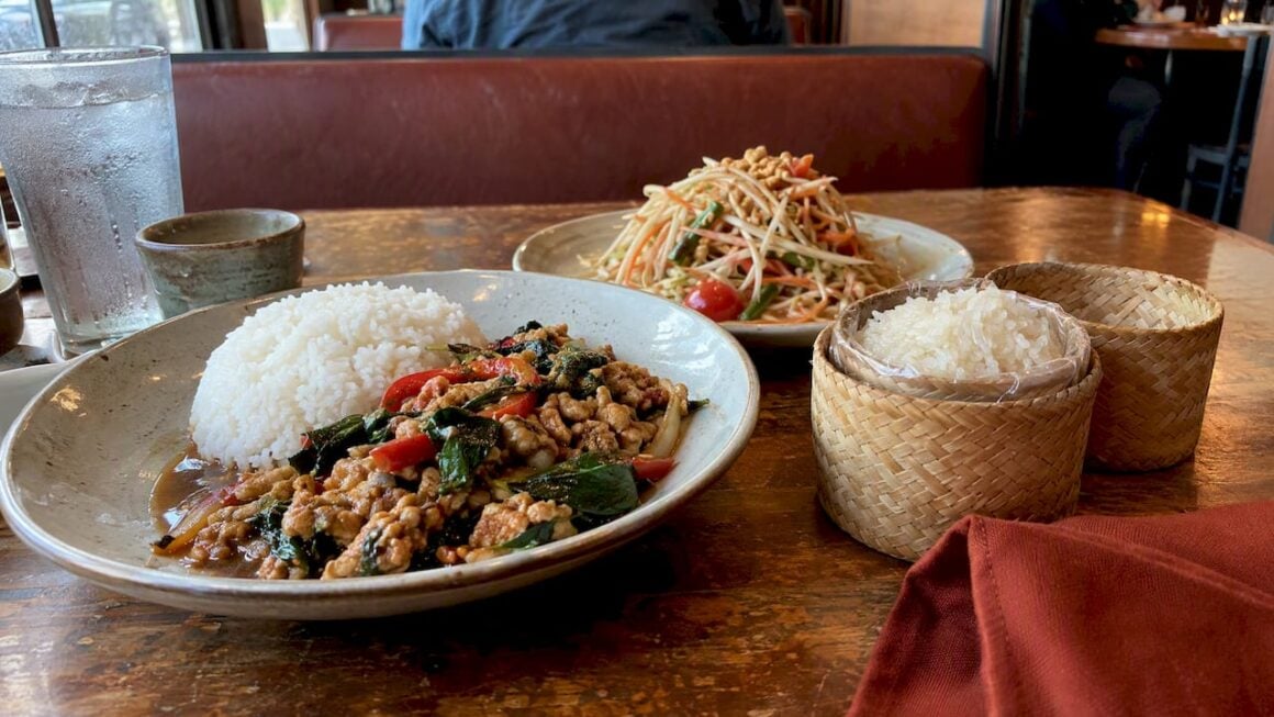 Thai dishes at a Kansas City restaurant