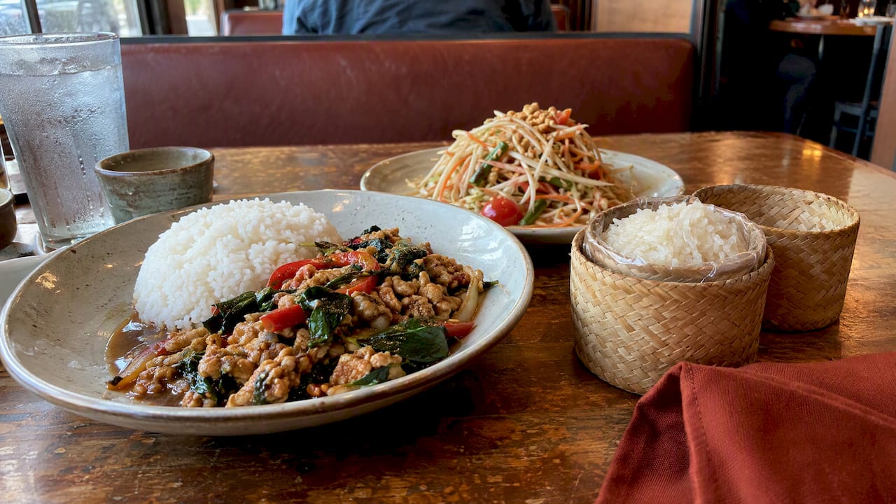 Thai dishes at a Kansas City restaurant