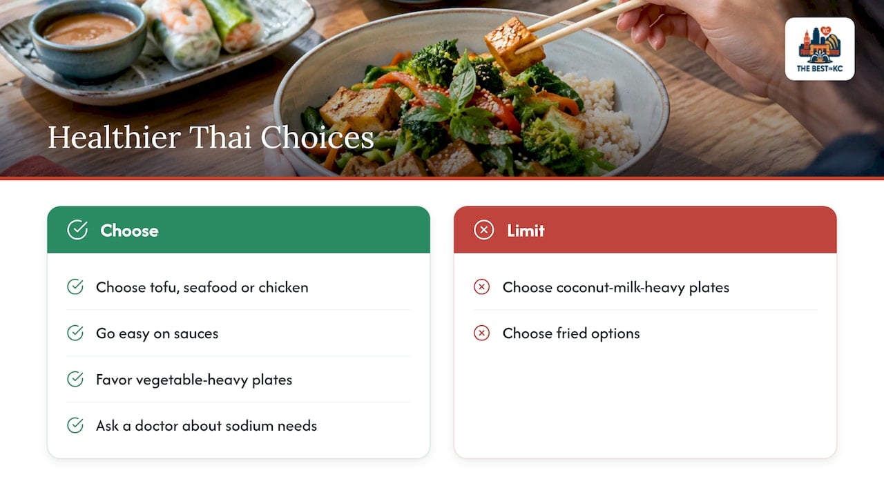 Thai meal choices and sodium caution
