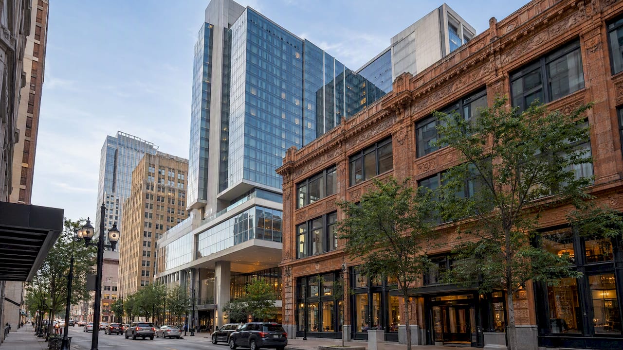 Loews Kansas City Hotel on a downtown block